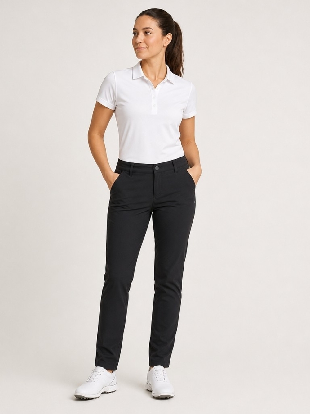 Kyodan Golf Black Tech Stretch Pants Women Small Lightweight Active Gorpcore